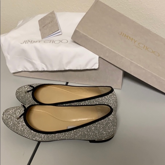 Jimmy Choo glitter ballerina flats - Picture 6 of 6